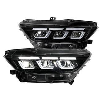 Spec-D® - Driver and Passenger Side Gloss Black Projector LED Headlights with DRL and Sequntial Turn Signal