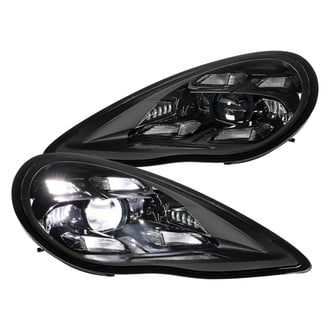 Spec-D® - Driver and Passenger Side Matte Black Projector LED Headlights with DRL