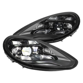 Spec-D® - Driver and Passenger Side Matte Black Projector LED Headlights with DRL