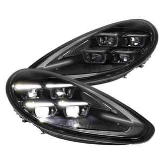 Spec-D® - Driver and Passenger Side Matte Black Projector LED Headlights with DRL