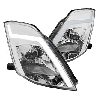 Spec-D® - Driver and Passenger Side Chrome Sequential LED Light Tube Projector Headlights