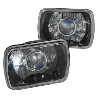 Spec-D® - 7x6" Rectangular Black Projector Headlights (H6054, 200mm)