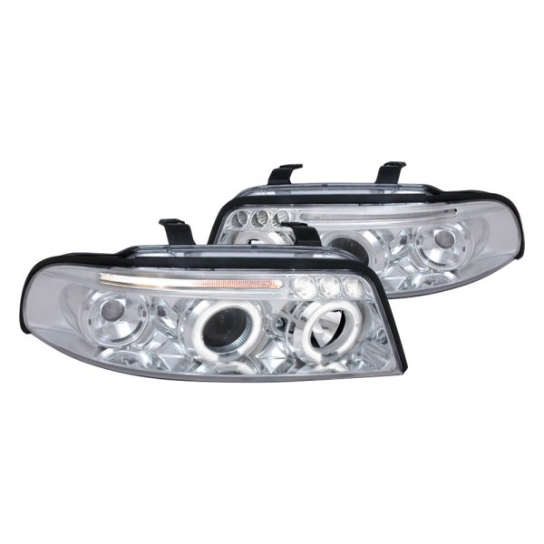 Spec-D® - Chrome Halo Projector Headlights with Parking LEDs