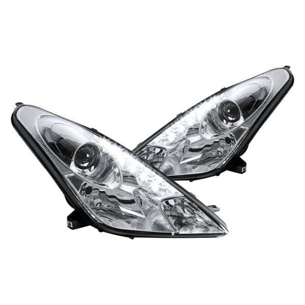 With Led Dry Spec-D Tuning LHP-CEL00-RS Chrome Projector Headlight