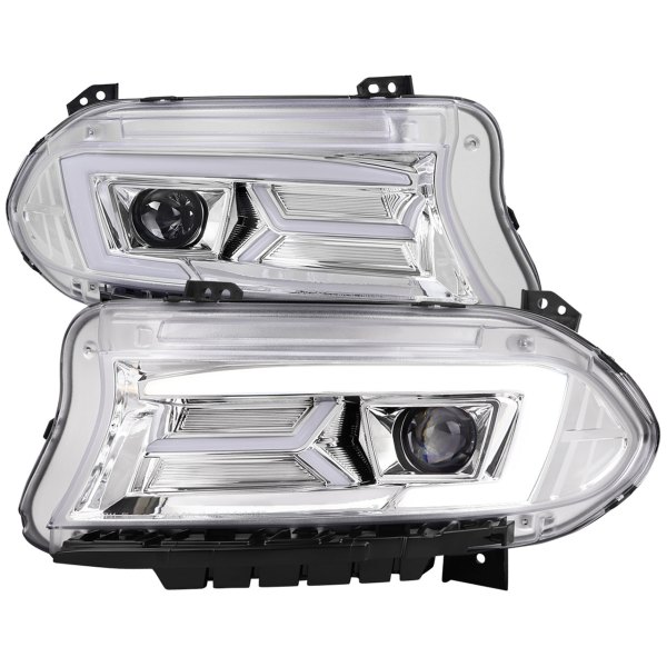 Spec-D® - Chrome LED Light Tube Projector Headlights with Sequential Turn Signal