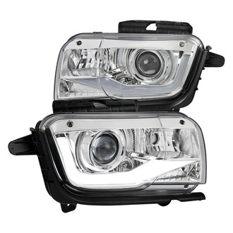 Spec-D® - Driver and Passenger Side Chrome DRL Bar Projector Headlights