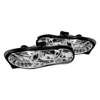Spec-D® - Driver and Passenger Side Chrome Dual Halo Projector Headlights with Parking LEDs