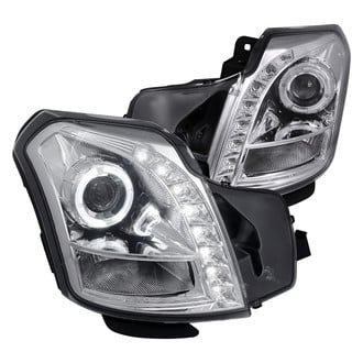 Spec-D® - Driver and Passenger Side Chrome Halo Projector Headlights with LED DRL