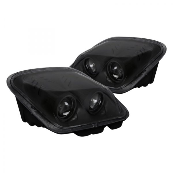 Spec-D® - Black Projector Headlights, Chevy Corvette