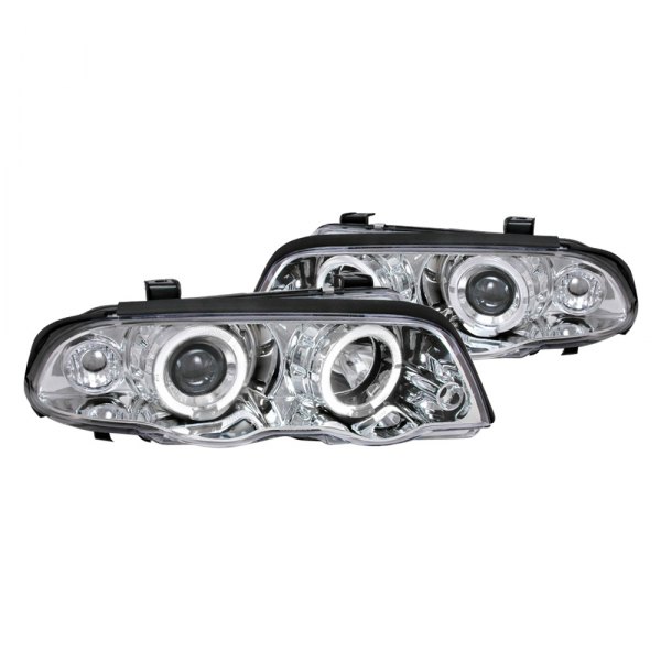 Spec-D® - Chrome LED Dual Halo Projector Headlights, BMW 3-Series
