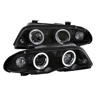 Spec-D® - Driver and Passenger Side Black LED Dual Halo Projector Headlights