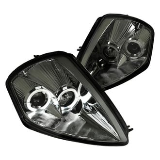 Spec-D® - Driver and Passenger Side Chrome/Smoke LED Dual Halo Projector Headlights