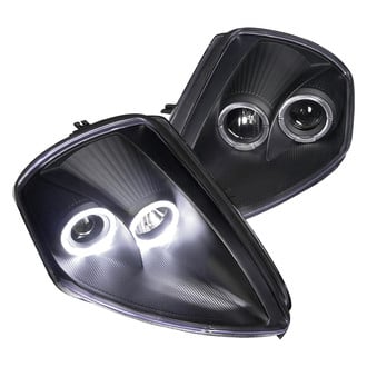 Spec-D® - Driver and Passenger Side Black LED Dual Halo Projector Headlights