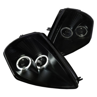 Spec-D® - Driver and Passenger Side Black/Smoke LED Dual Halo Projector Headlights