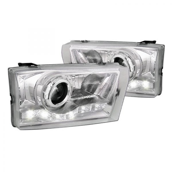 Spec-D® - Chrome Projector Headlights with LED DRL