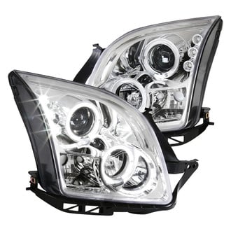 Spec-D® - Driver and Passenger Side Chrome Dual Halo Projector Headlights with Parking LEDs