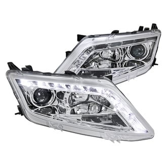 Spec-D® - Driver and Passenger Side Chrome Projector Headlights with LED DRL