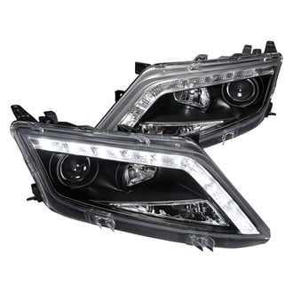 Spec-D® - Driver and Passenger Side Black Projector Headlights with LED DRL