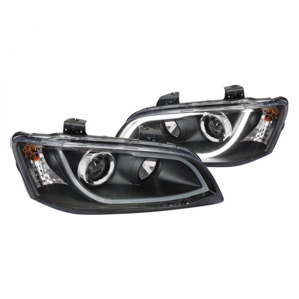 Spec-D® - Black LED DRL Bar Projector Headlights, Pontiac G8