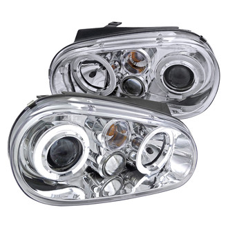 Spec-D® - Driver and Passenger Side Chrome LED Dual Halo Projector Headlights