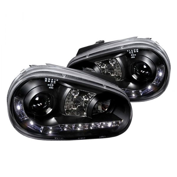 Spec-D® - Black Halo Projector Headlights with R8 Style LEDs