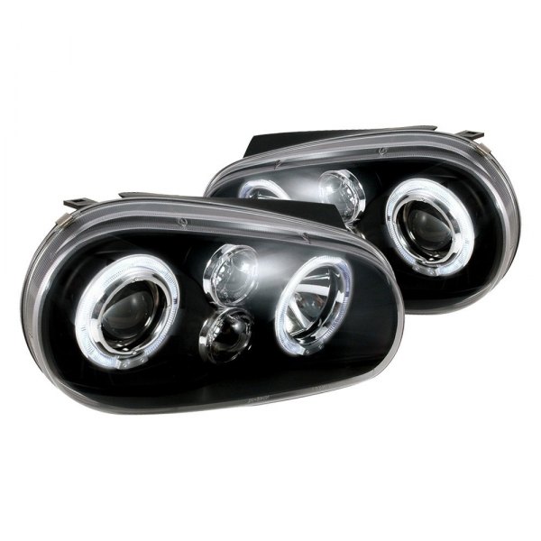 Spec-D® - Black LED Dual Halo Projector Headlights