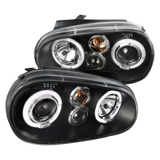 Spec-D® - Driver and Passenger Side Black LED Dual Halo Projector Headlights