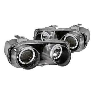 Spec-D® - Driver and Passenger Side Black LED Dual Halo Projector Headlights