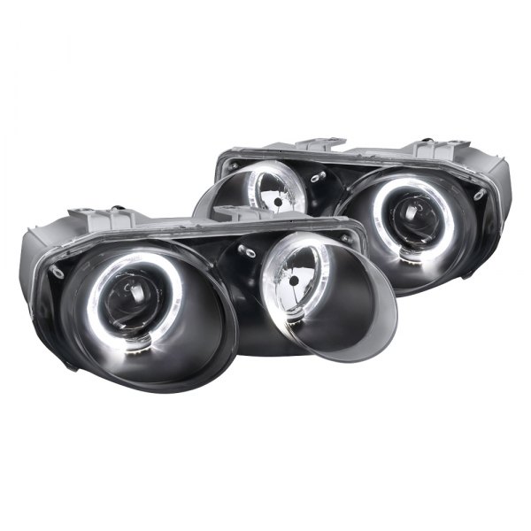 Spec-D® - Black Halo Projector Headlights, Acura Integra