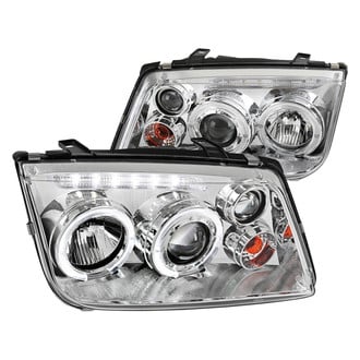 Spec-D® - Driver and Passenger Side Chrome Dual Halo Projector Headlights with Parking LEDs