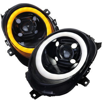 Spec-D® - Driver and Passenger Side DRL Bar Projector Headlights with LED Turn Signal
