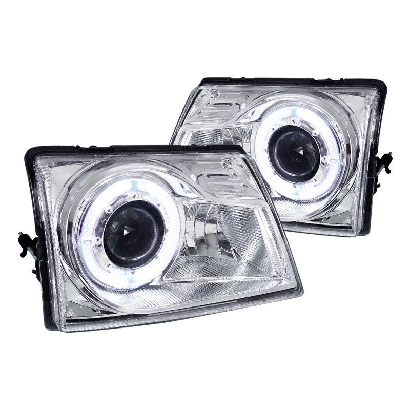 Spec-D® - Ford Ranger 1998 Chrome LED Halo Projector Headlights