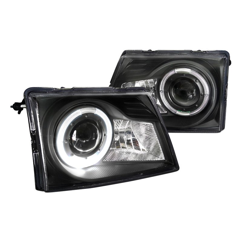 Spec-D® - Ford Ranger 1998 Black LED Halo Projector Headlights