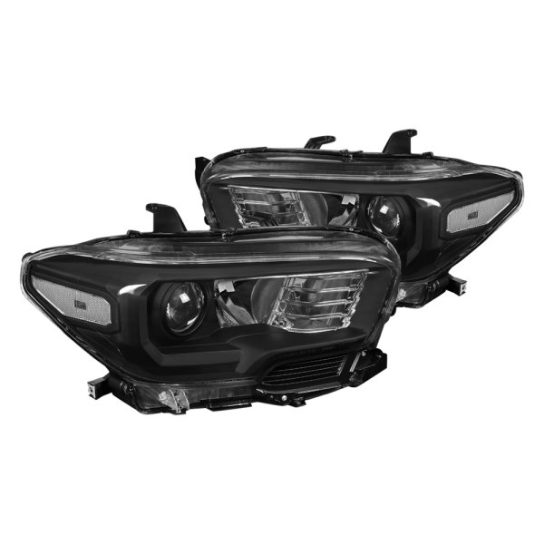 Spec-D® - Black Projector Headlights, Toyota Tacoma