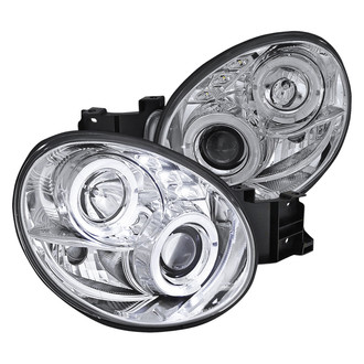Spec-D® - Driver and Passenger Side Chrome Dual Halo Projector Headlights with Parking LEDs