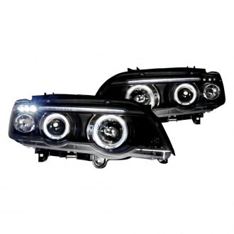 Spec-D® - Black Halo Projector Headlights with Parking LEDs