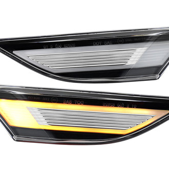 Spec-D® - Driver Side Chrome Factory Style LED Side Marker Lights