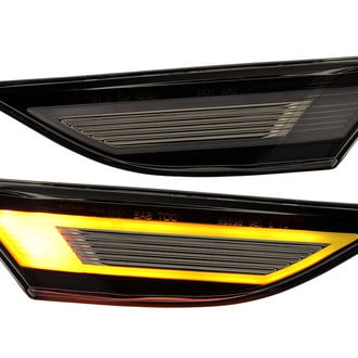 Spec-D® - Driver Side Chrome Smoke Factory Style LED Side Marker Lights