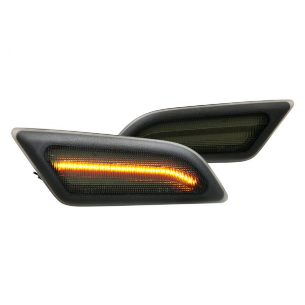 Spec-D® - Laser Style Black/Smoke LED Side Marker Lights