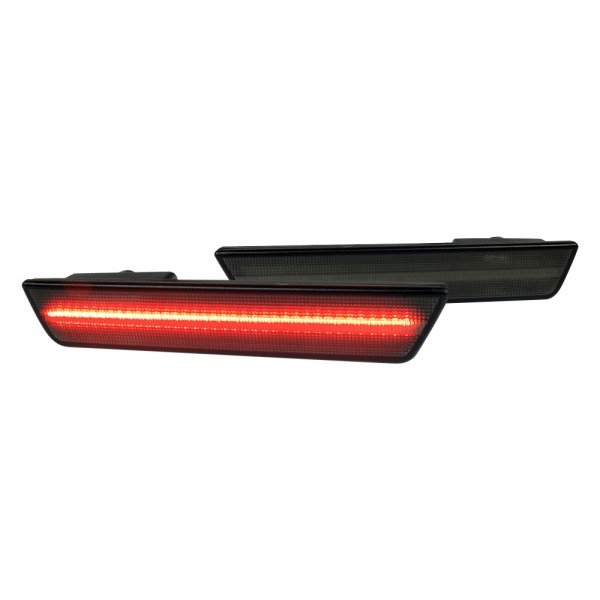 Spec-D® - Laser Style Rear Black/Smoke LED Side Marker Lights, Dodge Challenger