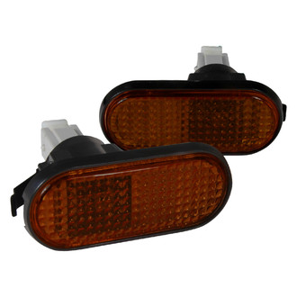 Spec-D® - Flat-type Chrome Smoke Factory Style Side Marker Lights