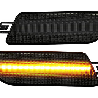 Spec-D® - Driver Side Chrome Smoke Factory Style LED Side Marker Lights