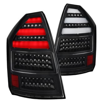 Spec-D® - Driver and Passenger Side Black Fiber Optic LED Tail Lights