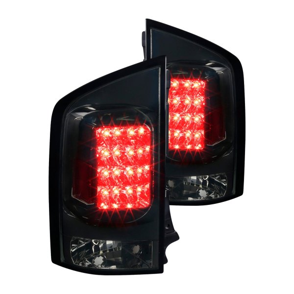 Spec-D® - Chrome Red/Smoke LED Tail Lights, Nissan Armada