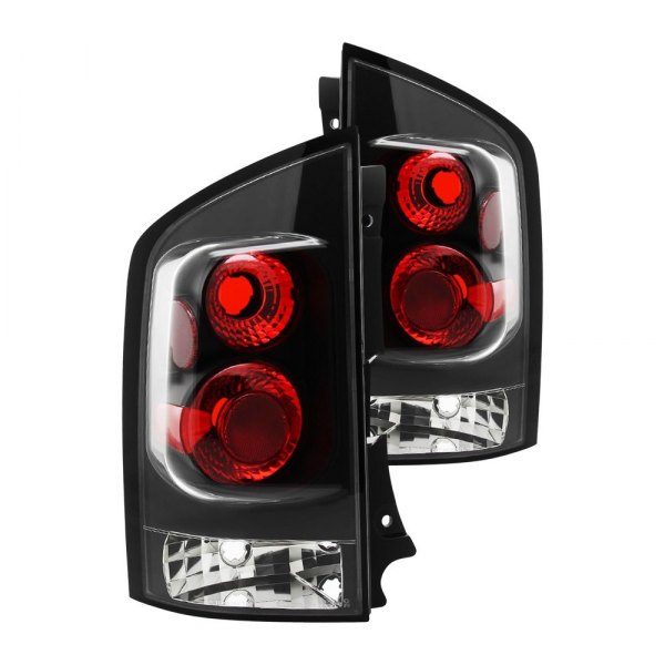 Spec-D® - Black/Red Euro Tail Lights, Nissan Armada
