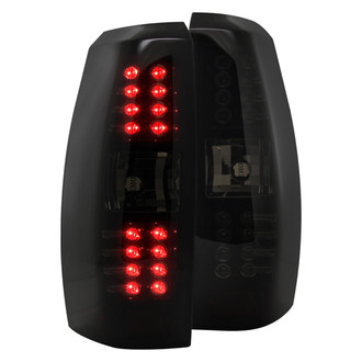 Spec-D® - Driver and Passenger Side Gloss Black/Smoke LED Tail Lights