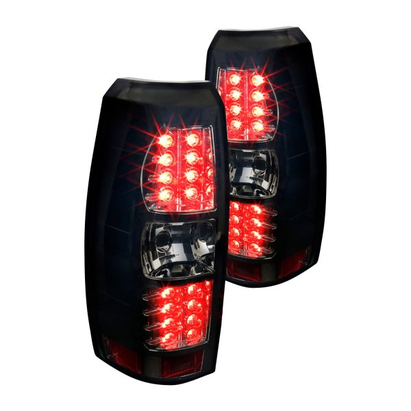 Spec-D® - Black/Smoke LED Tail Lights, Chevy Avalanche