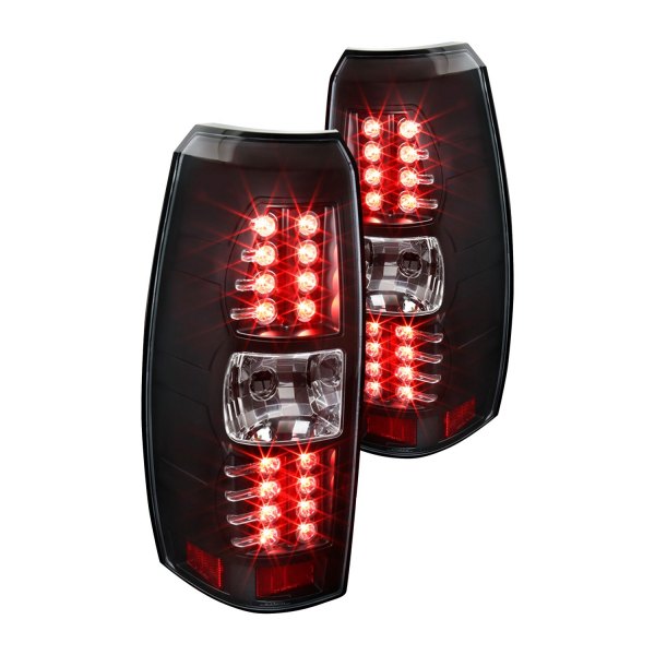 Spec-D® - Black LED Tail Lights, Chevy Avalanche