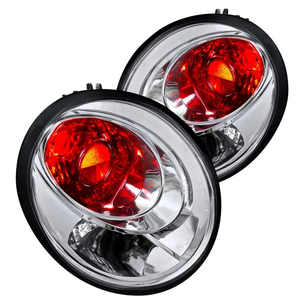Spec-D® - Chrome/Red Euro Tail Lights, Volkswagen Beetle