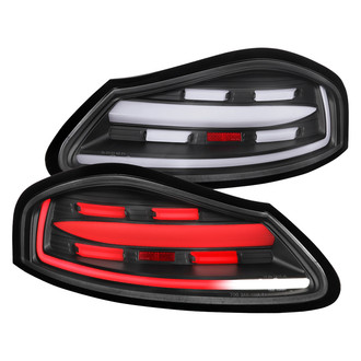 Spec-D® - Driver and Passenger Side Black Fiber Optic LED Tail Lights